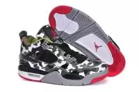 jordan 4 air nouveaux chaussures hommes faconnent junior basket ball promotions noir vert